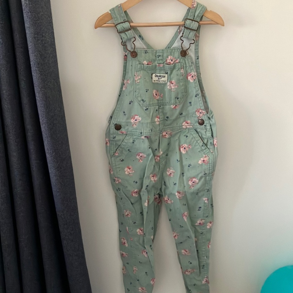 OshKosh B'gosh Floral Overalls